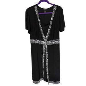 Lane Bryant Dress Black with White Contrast des Womans 22/24